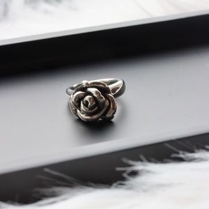 Sterling Silver Rose Ring